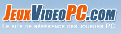Logo de JeuxVideoPC, offrant actualités et tests de jeux vidéo