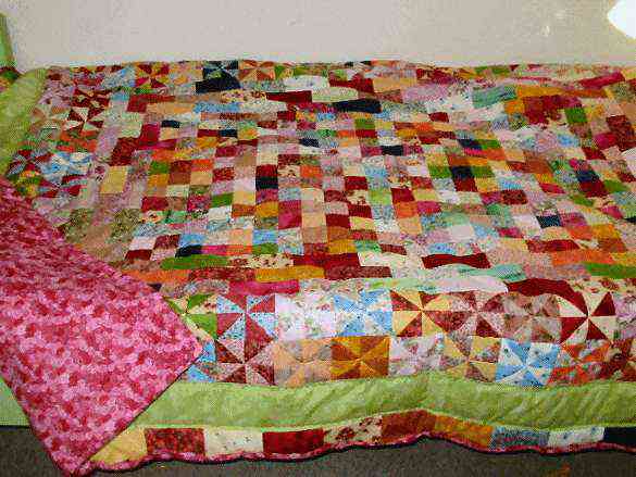 Modèle de patchwork multicolore en coton