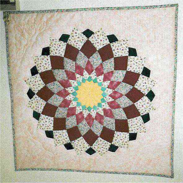Exemple de modèle patchwork coloré