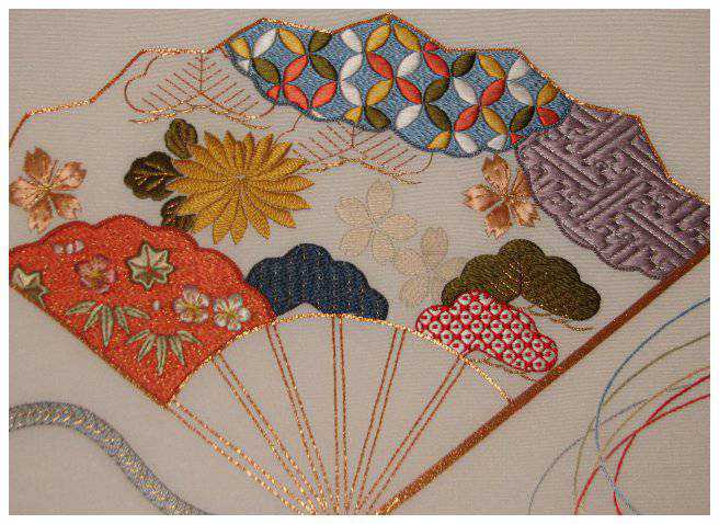 Démonstration de broderie au point de croix